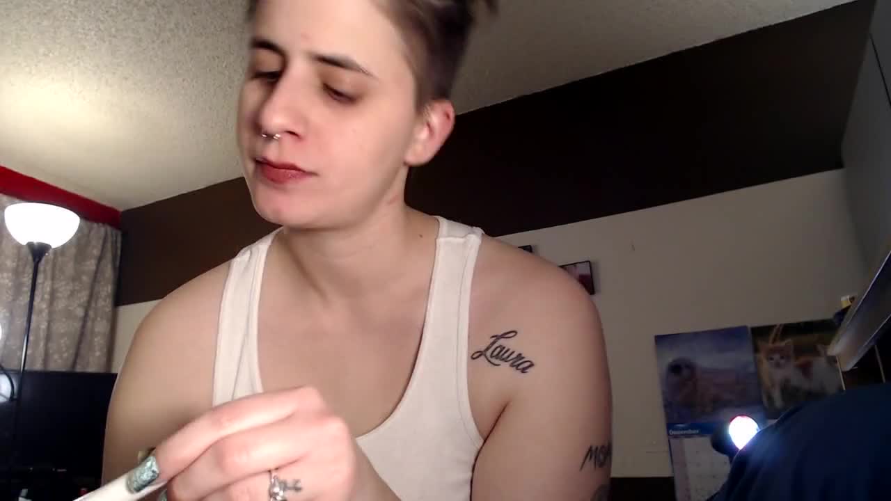 Dirty Lesbians - Body Piercing Femdom POV Live